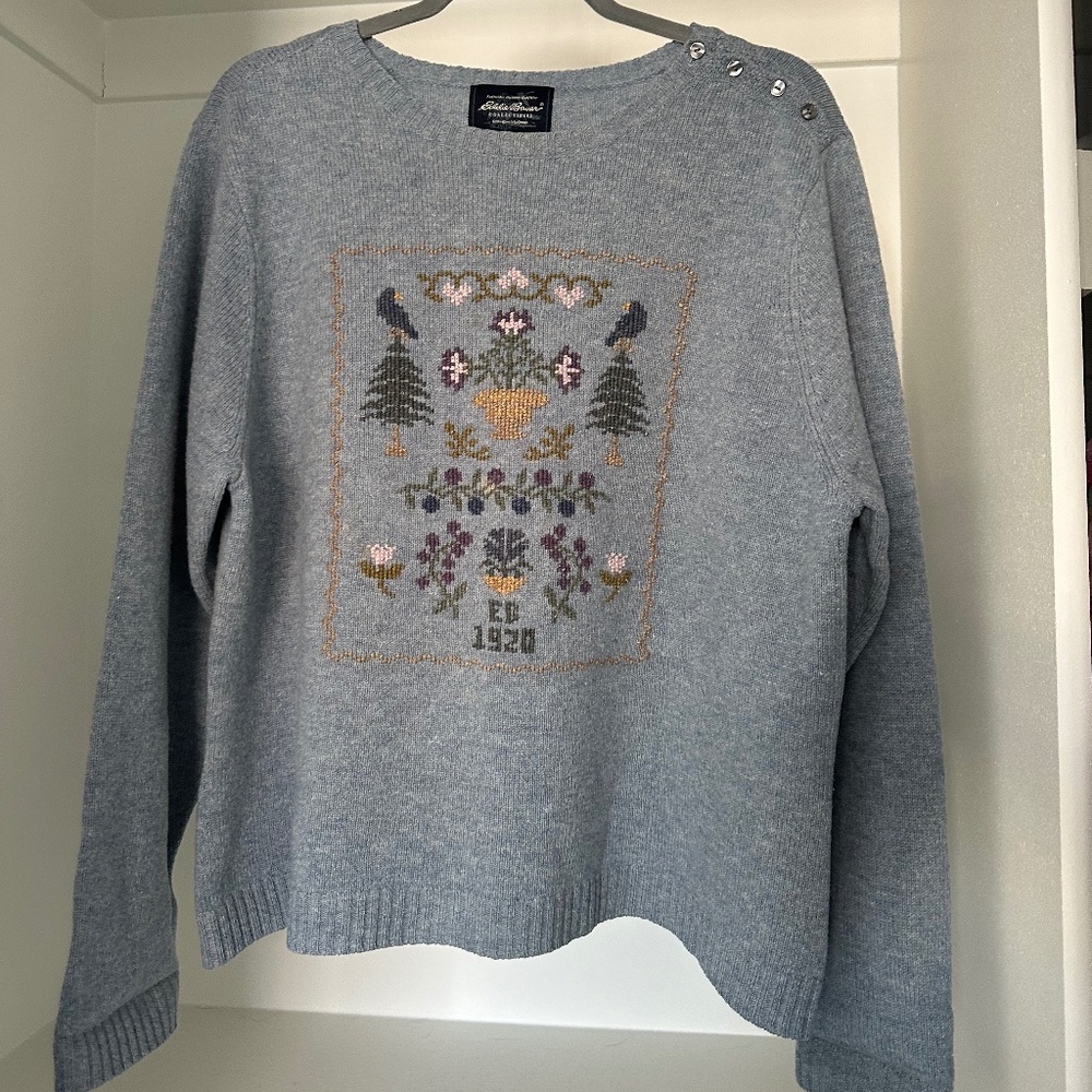 Vintage Eddie Bauer 100% lambswool sweater - XL